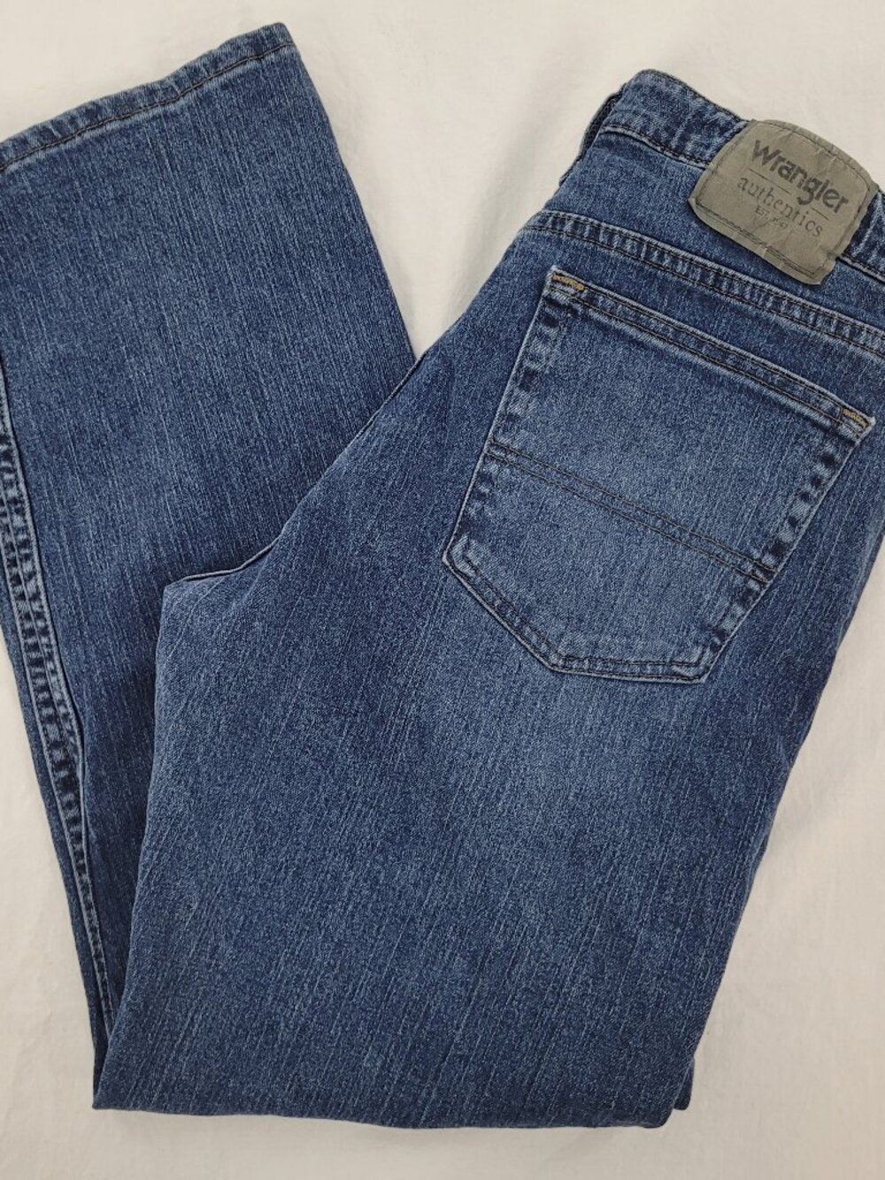 Wrangler Authentics Jeans Medium Wash 5 Pocket Blue Denim Men's 32 x 29